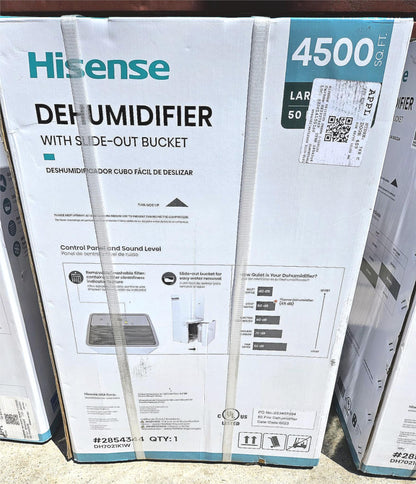 BRAND NEW HISENSE ENERGY STAR 50 PINT 3-SPEED DEHUMIDIFIER 4500SquFeet FREE SHIP