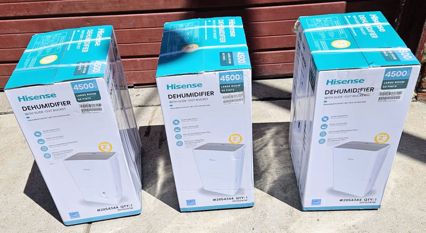 BRAND NEW HISENSE ENERGY STAR 50 PINT 3-SPEED DEHUMIDIFIER 4500SquFeet FREE SHIP