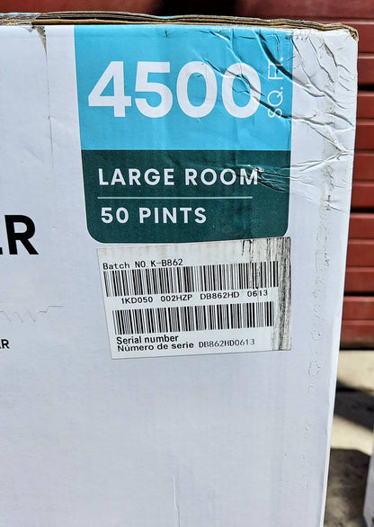 BRAND NEW HISENSE ENERGY STAR 50 PINT 3-SPEED DEHUMIDIFIER 4500SquFeet FREE SHIP