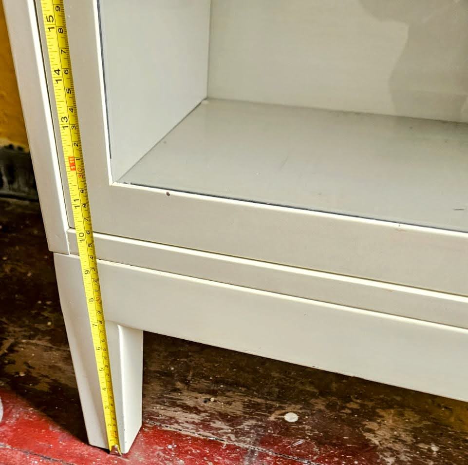 VINTAGE METAL BARRISTER 4 STACK SHELVES GLASS DOORS 13".25 x 33" x 75" FREE SHIP