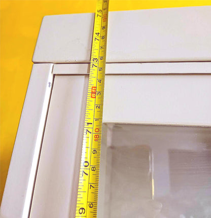 VINTAGE METAL BARRISTER 4 STACK SHELVES GLASS DOORS 13".25 x 33" x 75" FREE SHIP