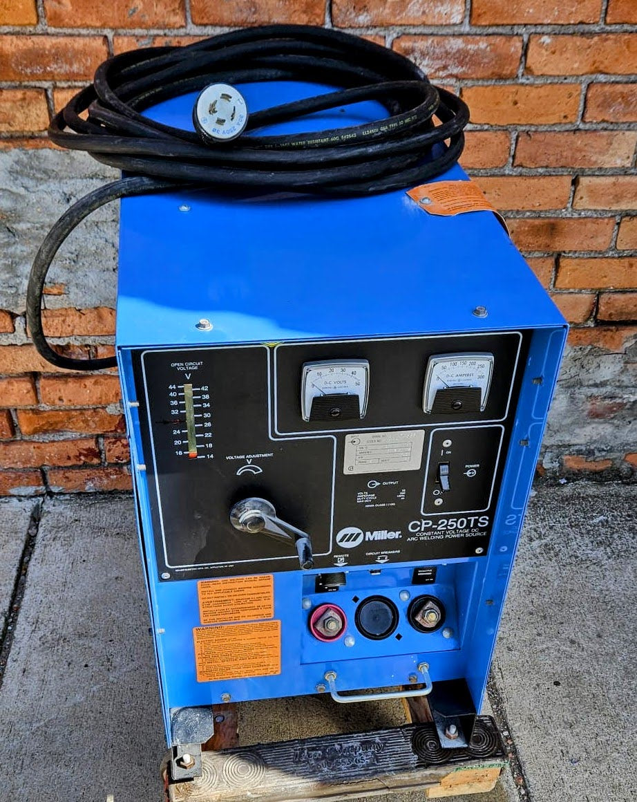 MILLER CP-250TS TAPPED SLOPE STEEL ALUMINUM 3-PHASE WELDER NO MIG GUN FREE SHIP