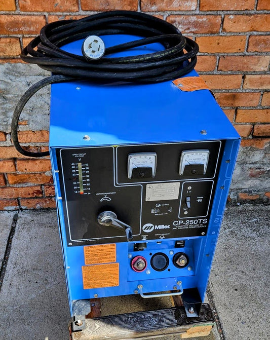 MILLER CP-250TS TAPPED SLOPE STEEL ALUMINUM 3-PHASE WELDER NO MIG GUN FREE SHIP