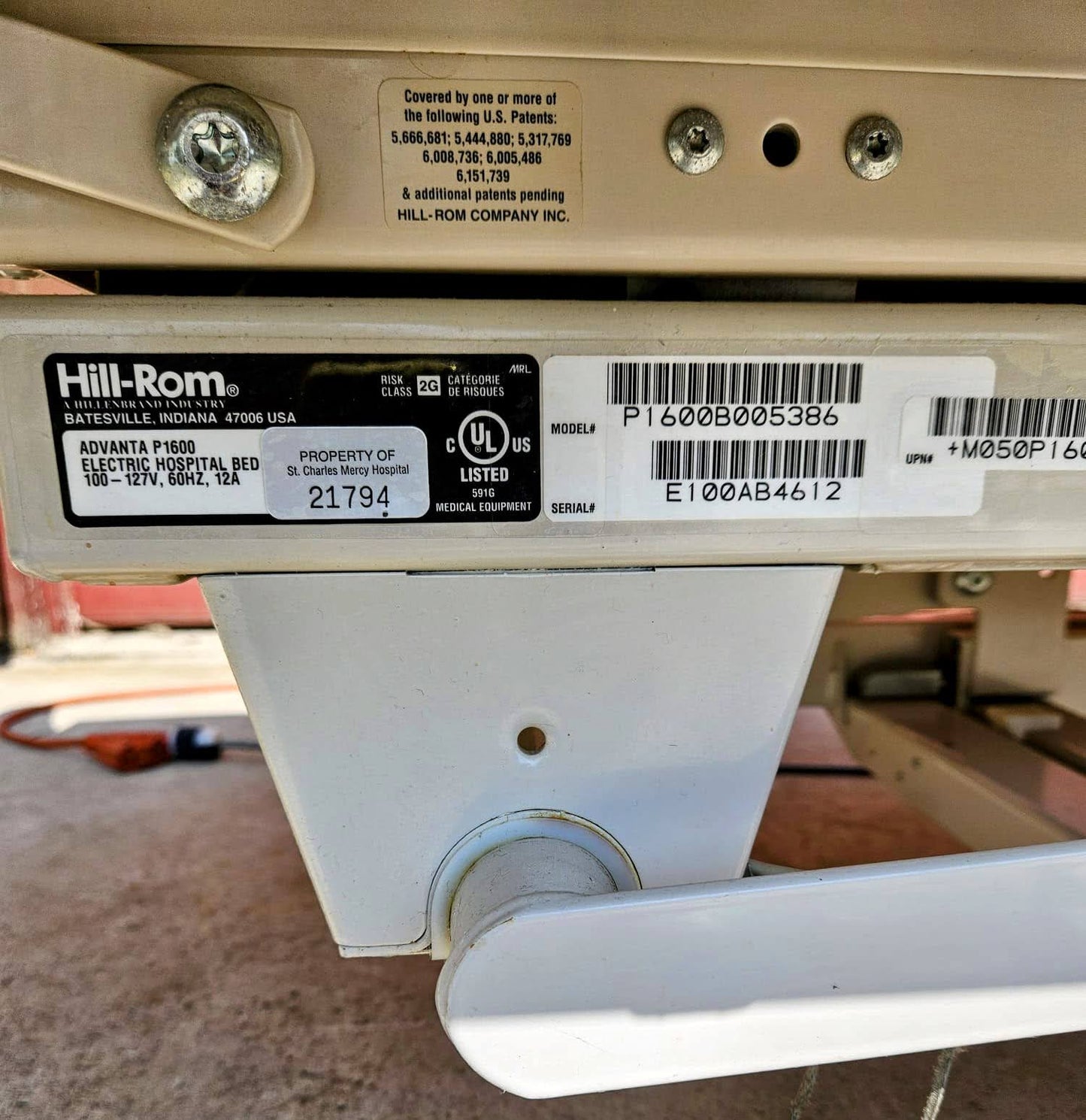 HILL-ROM ADVANTA P1600 POWER HOSPITAL GURNEY GELMATTRESS DIGITALSCALE WATCHVIDEO