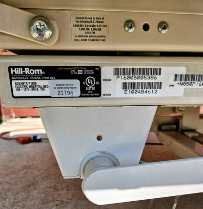 HILL-ROM ADVANTA P1600 POWER HOSPITAL GURNEY GELMATTRESS DIGITALSCALE WATCHVIDEO