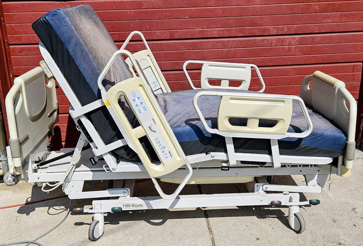 HILL-ROM ADVANTA P1600 POWER HOSPITAL GURNEY GELMATTRESS DIGITALSCALE WATCHVIDEO