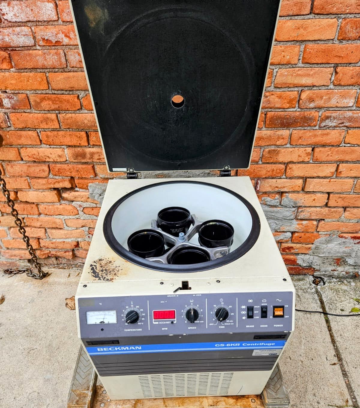 REFURBISHED BECKMAN GS-6K REFRIGERATED CENTRIFUGE GH3.8 ROTOR WATCHVIDEOFREESHIP