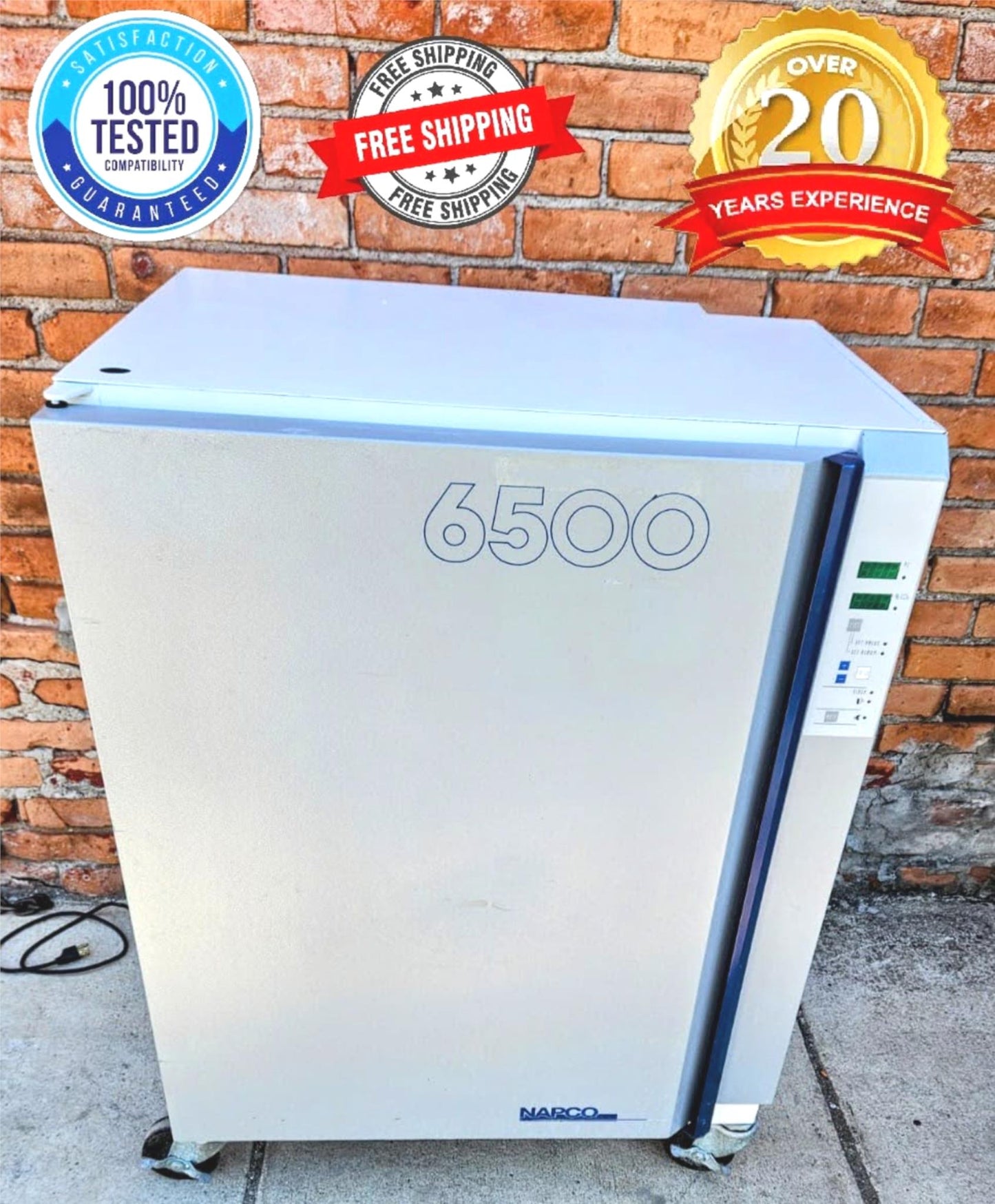 REFURBISHED JOUAN NAPCO 6500TC CO2 INCUBATOR 3RACKS & WHEELS FREESHIP WATCHVIDE0