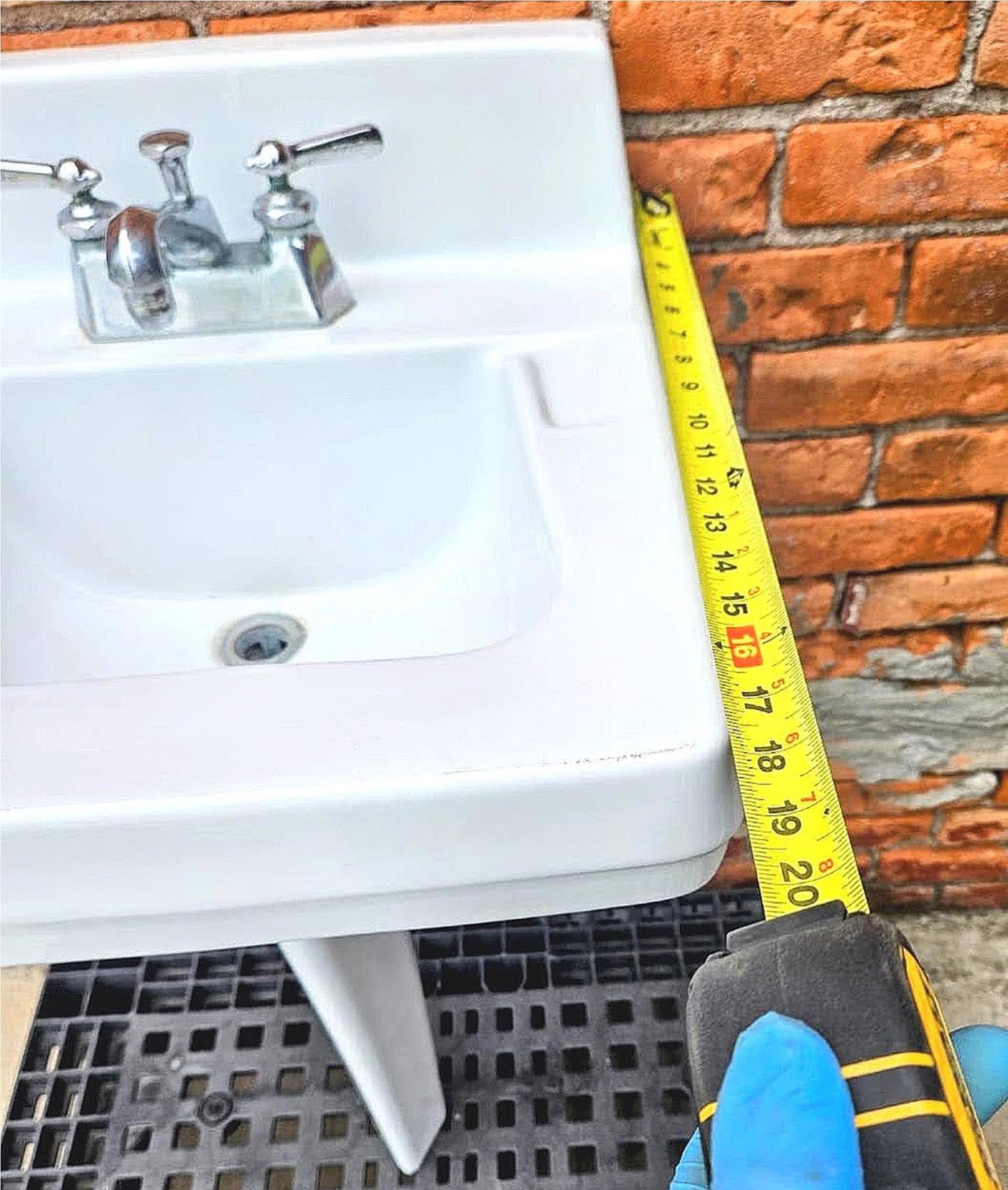 RECLAIMED VINTAGE ART DECO CRANE NORWICH PEG-LEG PEDESTAL FAUCET SINK FREE SHIP