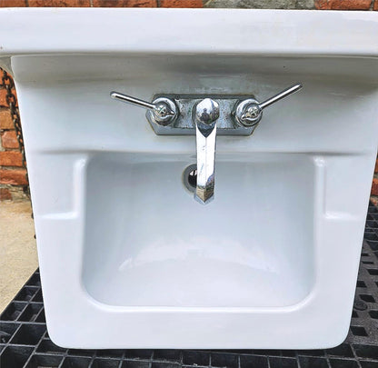 RECLAIMED VINTAGE ART DECO CRANE NORWICH PEG-LEG PEDESTAL FAUCET SINK FREE SHIP