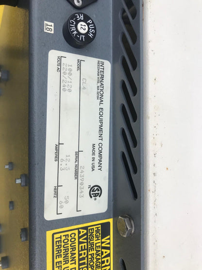 REFURBISHED IEC CL-4 CENTRIFUGE with 818 ROTOR WATCH VIDEO FREE SHIPPING