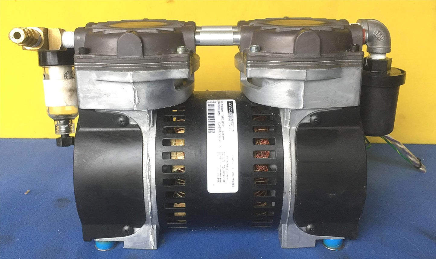 GAST 75R645-P101-H301X TWIN CYLINDER 30 psi VACUUM PUMP COMPRESSOR FREE SHIP