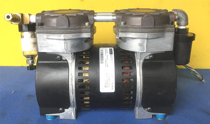 GAST 75R645-P101-H301X TWIN CYLINDER 30psi VACUUM PUMP WATCH VIDEO FREE SHIPPING