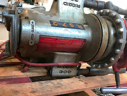 RIDGID 300 POWER DRIVE PIPE THREADING GROOVING CUTTER MACHINE STAND FREESHIPPING