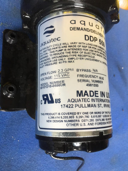 AQUATEC DDP550 HIGH FLOW DELIVERY PUMP with 4FEET FREE SHIPPING