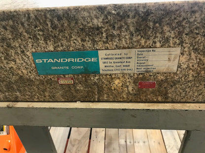 3x5 Feet STANDRIDGE PRECISION GRANITE® SURFACE PLATE OPTICAL ANTIVIBRATION TABLE