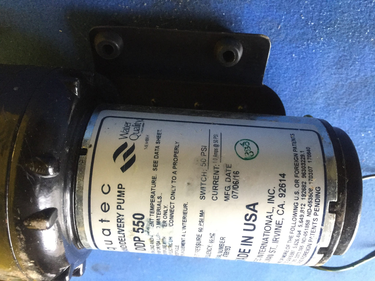 AQUATEC DDP550 HIGH FLOW DELIVERY PUMP with 4FEET FREE SHIPPING