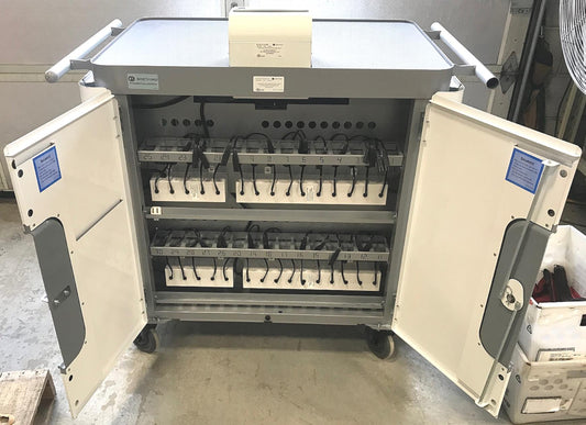 BRETFORD TX323LL/A 30 LAPTOP CHARGING CABINET CART COMPLETE WITH CABLES FREESHIP