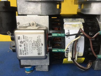 GAST 75R645-P101-H301X TWIN CYLINDER 30psi VACUUM PUMP WATCH VIDEO FREE SHIPPING