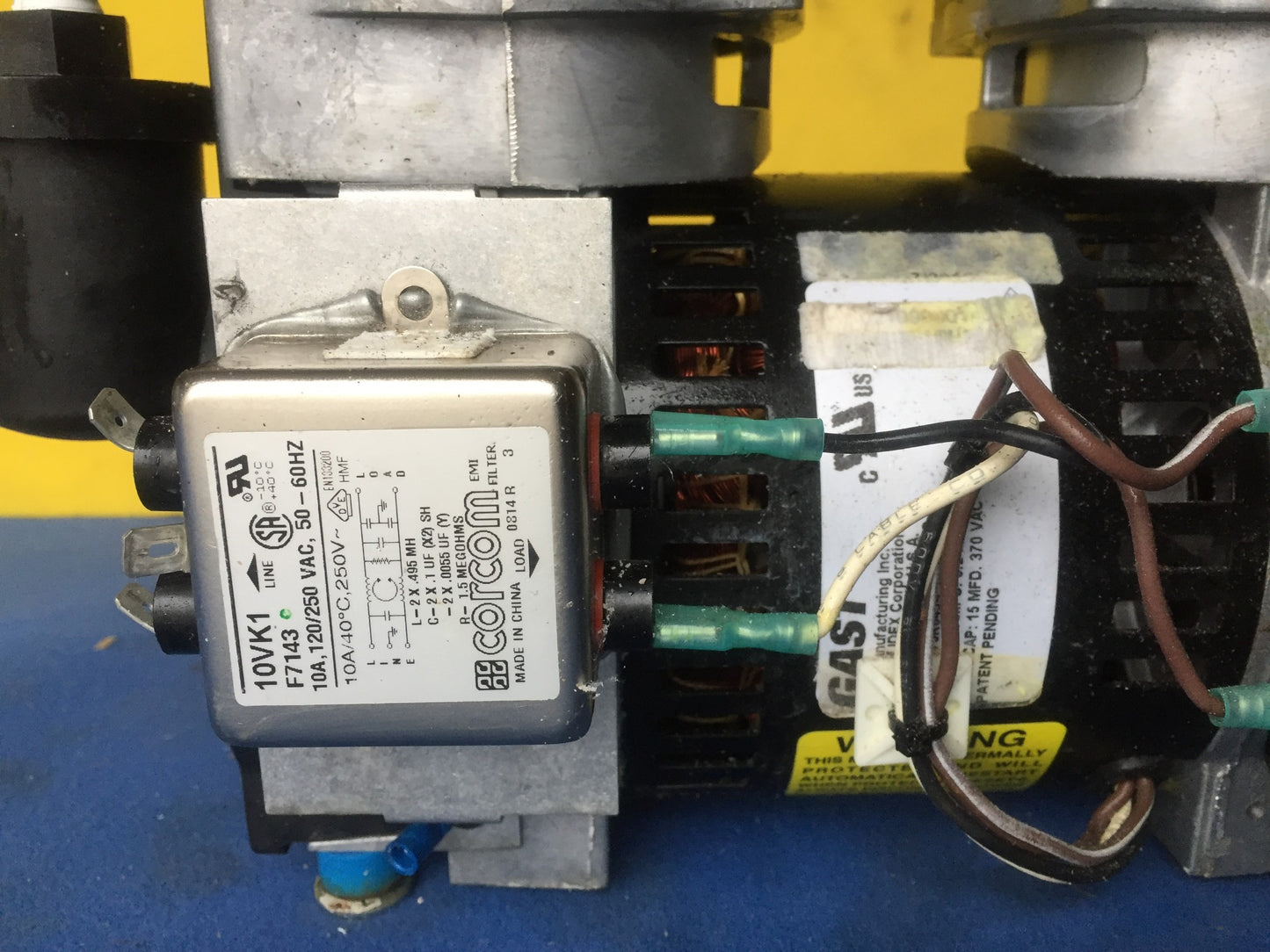 GAST 75R645-P101-H301X TWIN CYLINDER VACUUM PUMP COMPRESSOR with 4FEET FREE SHIP