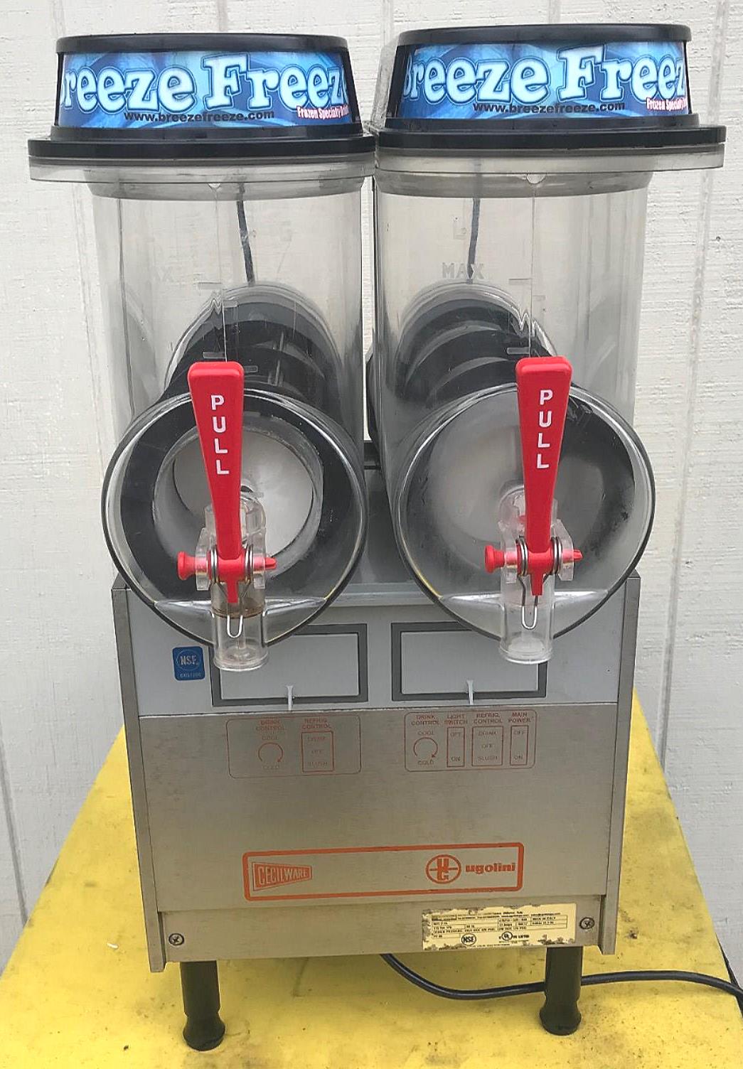 CECILWARE UGOLINI NHT2UL SLUSH FROZEN MARGARITA DRINK MACHIN WATCHVIDEO FREESHIP