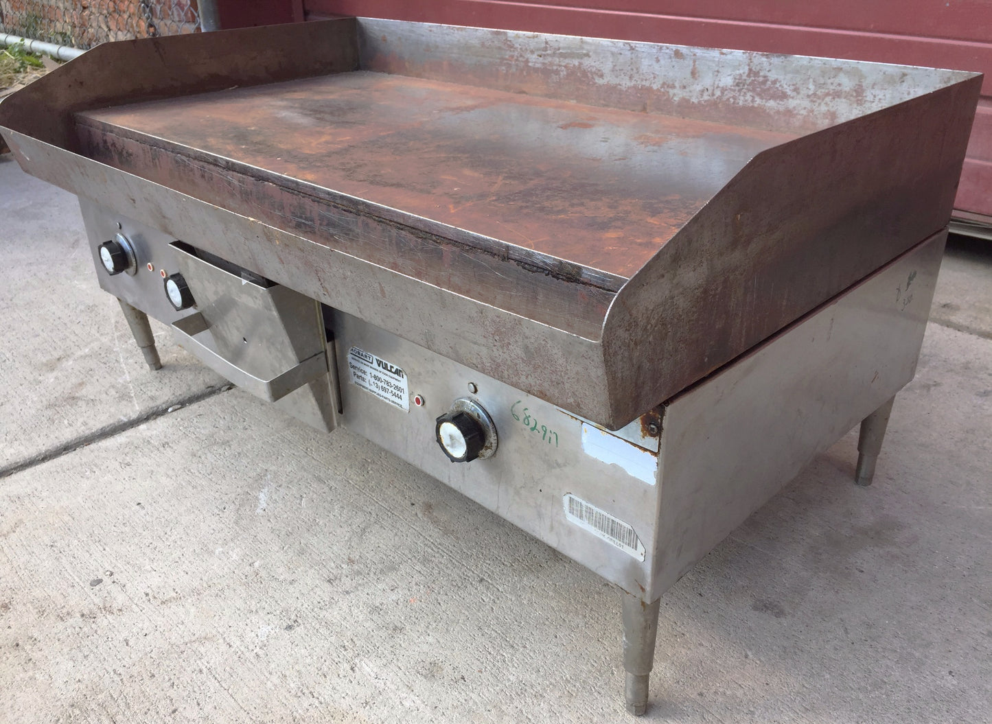 HOBART 36″ x 22″ X 17" Model CG55 Electric Counter Griddle Works Great FREE SHIP