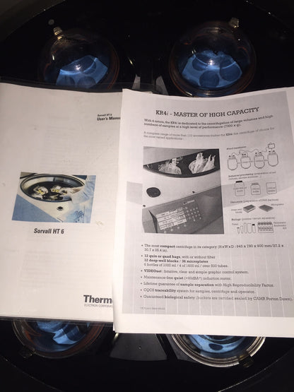 SORVALL HT-6 REFRIGERATED LOW SPEED CENTRIFUGE RP6 6Liter ROTOR RC3C BLOOD LAB