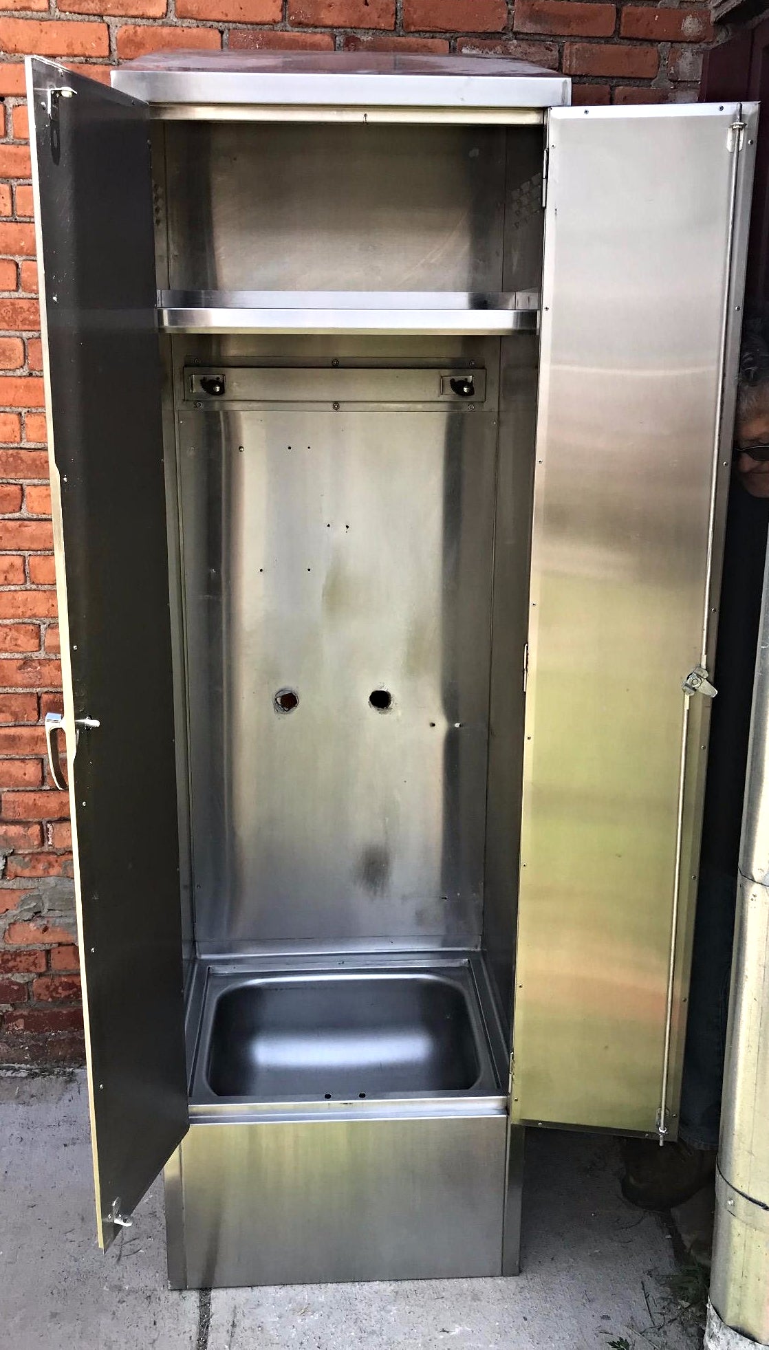 EAGLE F1916-VSCS-SE STAINLESS STEEL MOP SINK DISPENSER CABINET STORAGE FREE SHIP