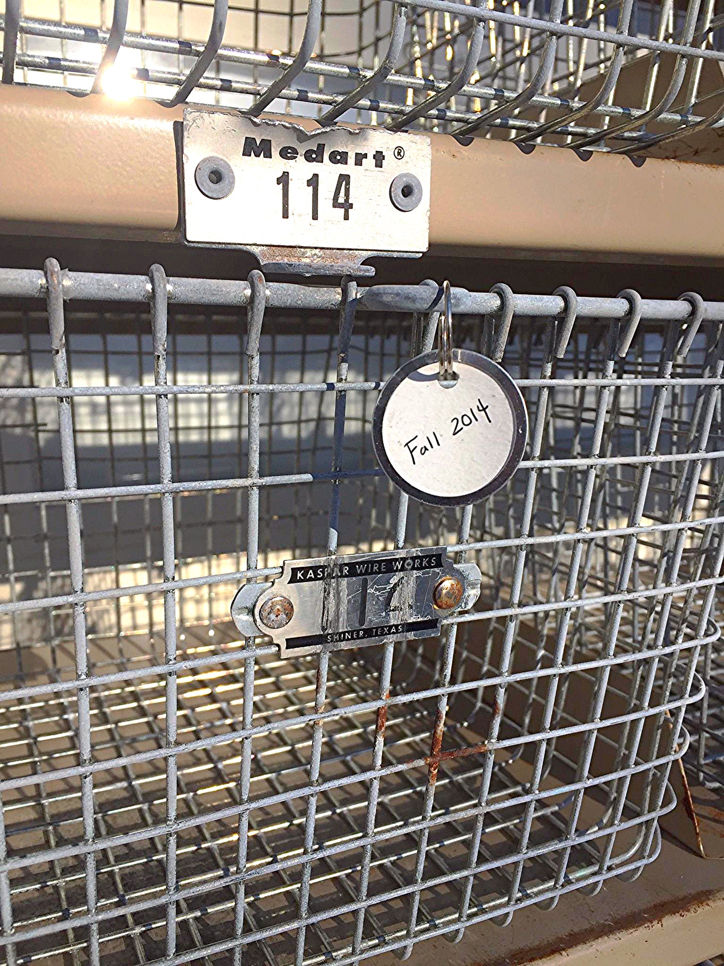 GYMNASIUM LOCKER BASKET UNIT BY MEDART CIRCA 1965 CART 67.5H x 52W RACK FREESHIP