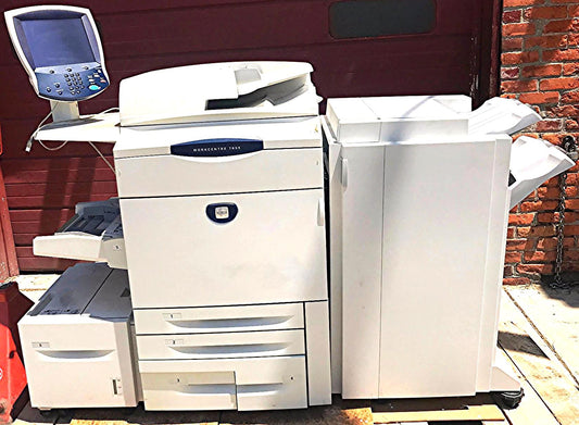XEROX WORKCENTRE 7655 COLOR LASER COPIER PRINTER SCANNER & Manual WATCH VIDEO