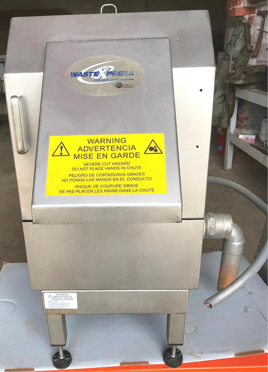 WASTEXPRESS WX-8 INSINKERATOR FOOD WASTE REDUCTION PULPER MACHIN 3PHASE FREESHIP