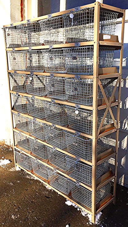 GYMNASIUM LOCKER BASKET UNIT BY MEDART CIRCA 1965 CART 67.5H x 52W RACK FREESHIP