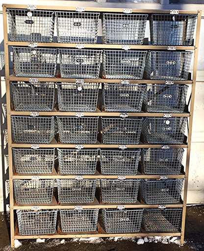 GYMNASIUM LOCKER BASKET UNIT BY MEDART CIRCA 1965 CART 67.5H x 52W RACK FREESHIP