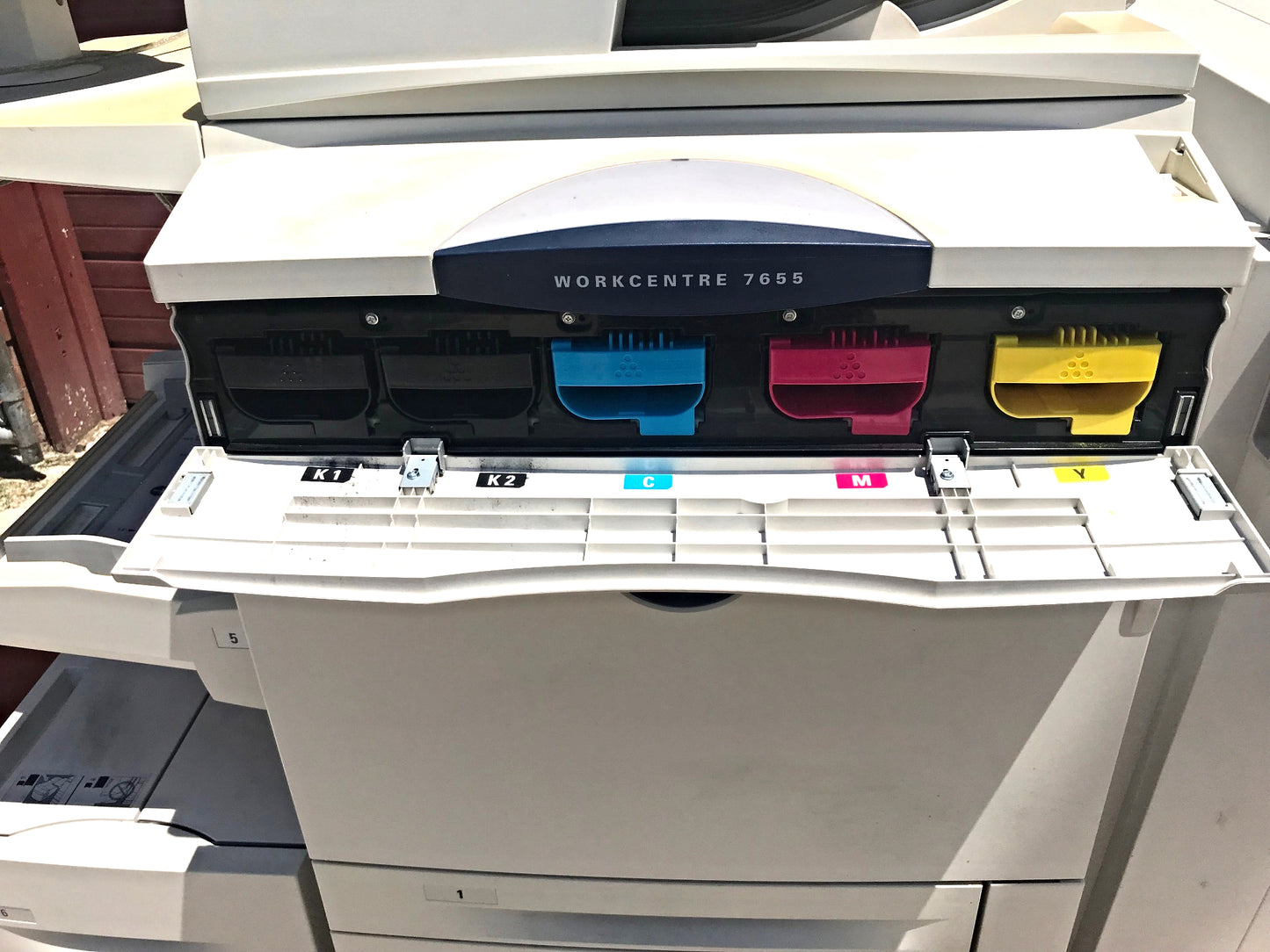 XEROX WORKCENTRE 7655 COLOR LASER COPIER PRINTER SCANNER & Manual WATCH VIDEO