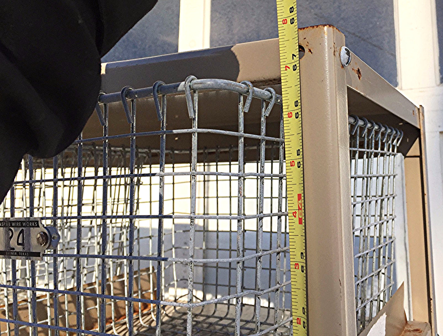 GYMNASIUM LOCKER BASKET UNIT BY MEDART CIRCA 1965 CART 67.5H x 52W RACK FREESHIP