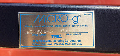 TMC MICRO-G 63532 OPTICAL ANTI VIBRATION ISOLATION LAB MICROSCOPY TABLE FREESHIP