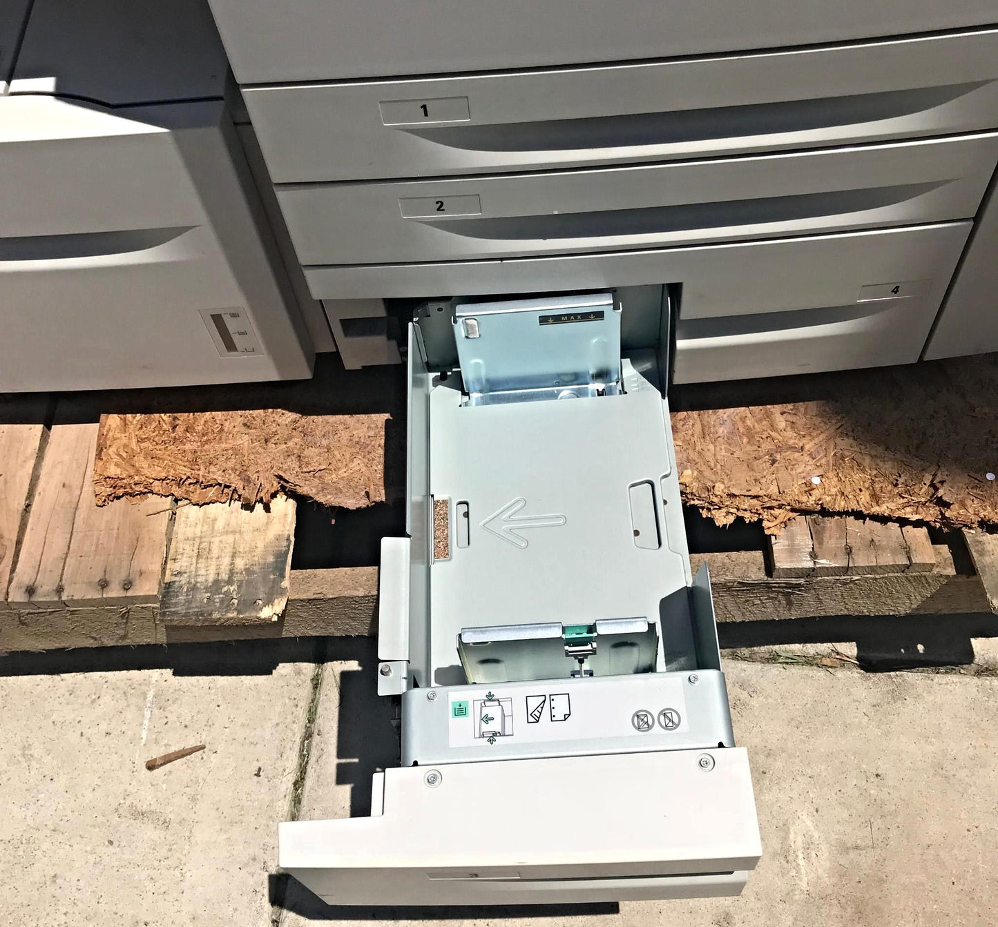 XEROX WORKCENTRE 7655 COLOR LASER COPIER PRINTER SCANNER & Manual WATCH VIDEO