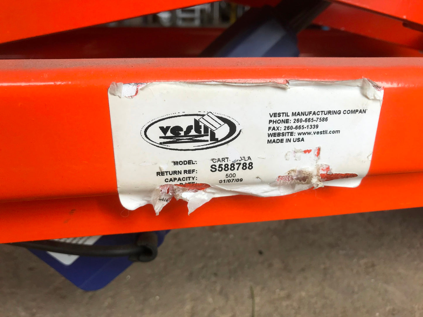 VESTIL™ LA CART PORTABLE ELECTRIC SCISSOR LIFT CART 660Lbs WATCH VIDEO FREE SHIP