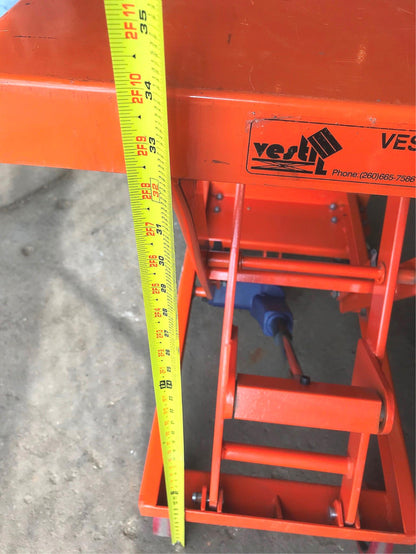 VESTIL™ LA CART PORTABLE ELECTRIC SCISSOR LIFT CART 660Lbs WATCH VIDEO FREE SHIP