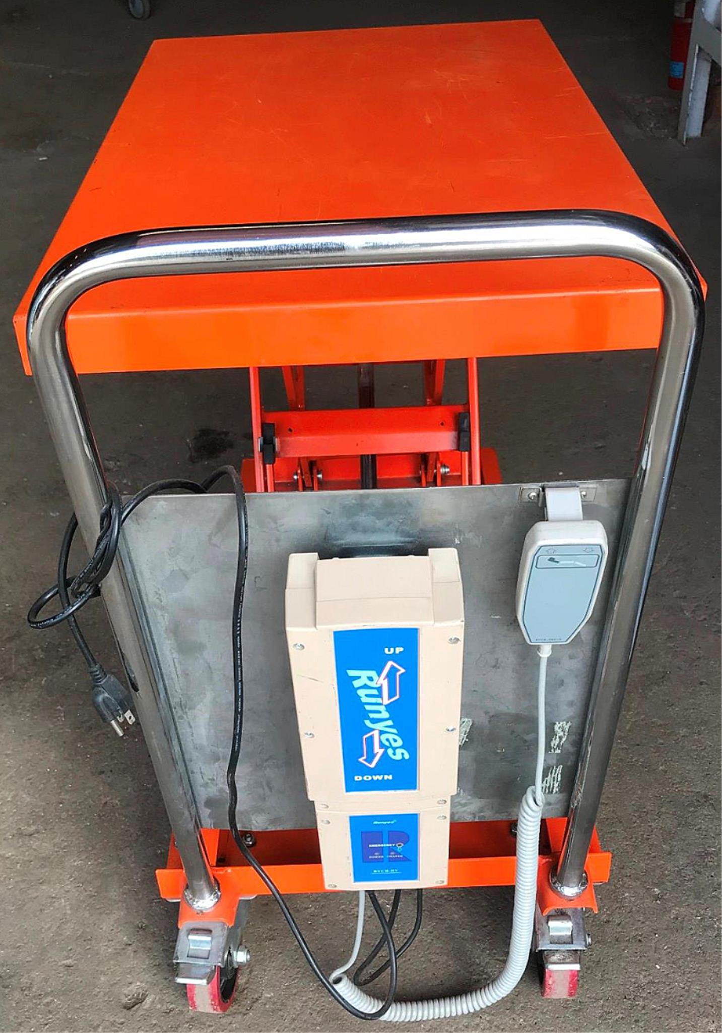 VESTIL™ LA CART PORTABLE ELECTRIC SCISSOR LIFT CART 660Lbs WATCH VIDEO FREE SHIP