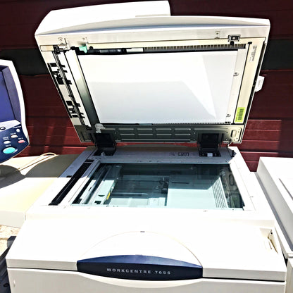 XEROX WORKCENTRE 7655 COLOR LASER COPIER PRINTER SCANNER & Manual WATCH VIDEO