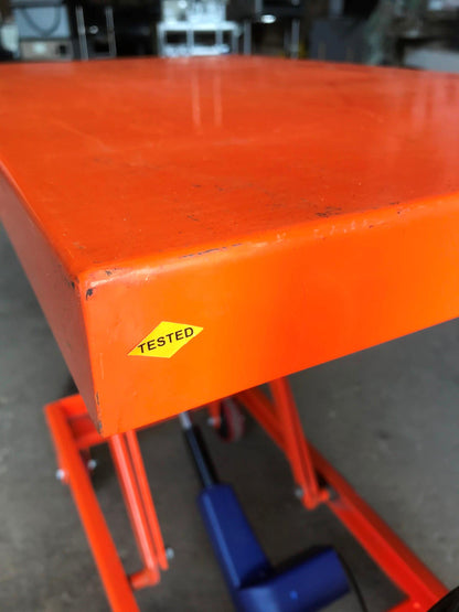 VESTIL POWER CART PORTABLE ELECTRIC SCISSOR LIFT CART 660Lbs WATCHVIDEO FREESHIP