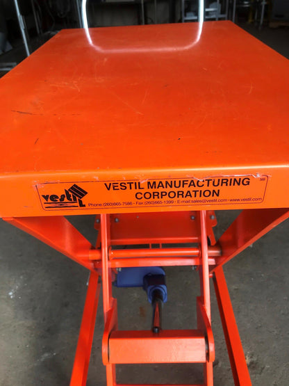 VESTIL™ LA CART PORTABLE ELECTRIC SCISSOR LIFT CART 660Lbs WATCH VIDEO FREE SHIP