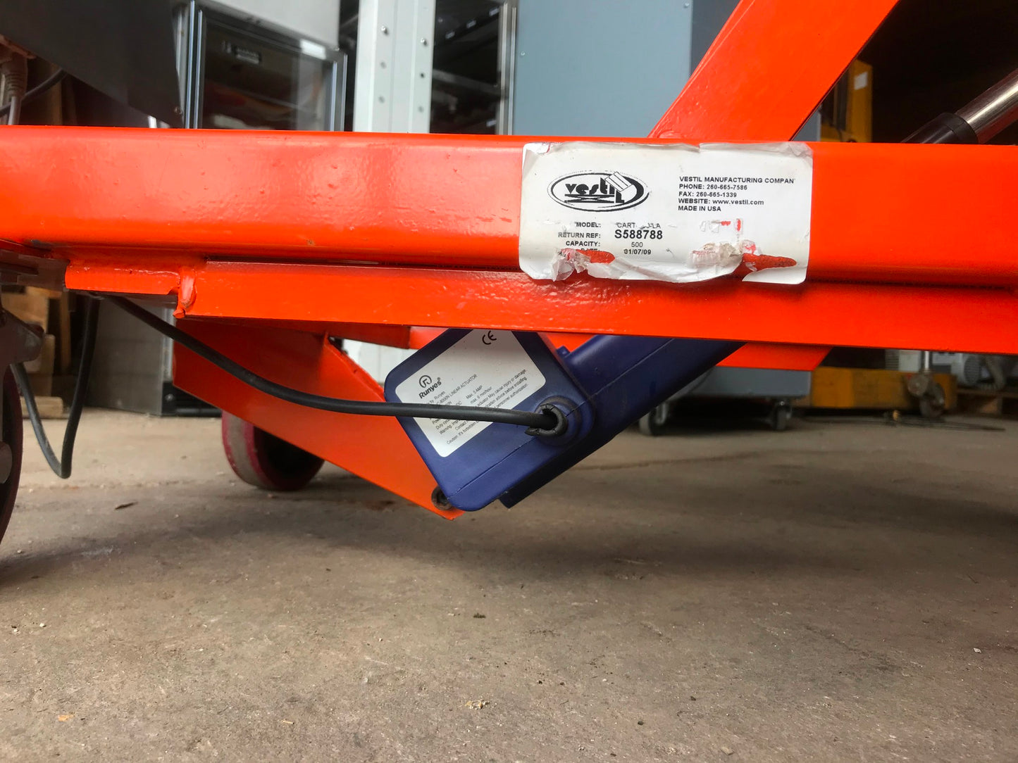 VESTIL™ LA CART PORTABLE ELECTRIC SCISSOR LIFT CART 660Lbs WATCH VIDEO FREE SHIP