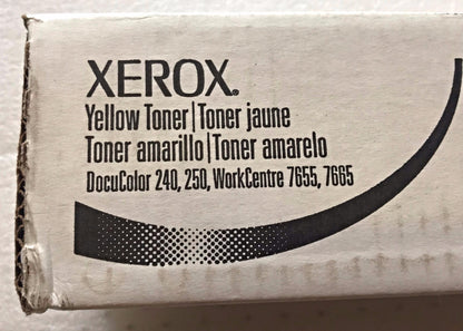 ORIGINAL OEM XEROX YELLOW TONER 006R01220 WORKCENTRE 7655 7675 DocuColor 240 250