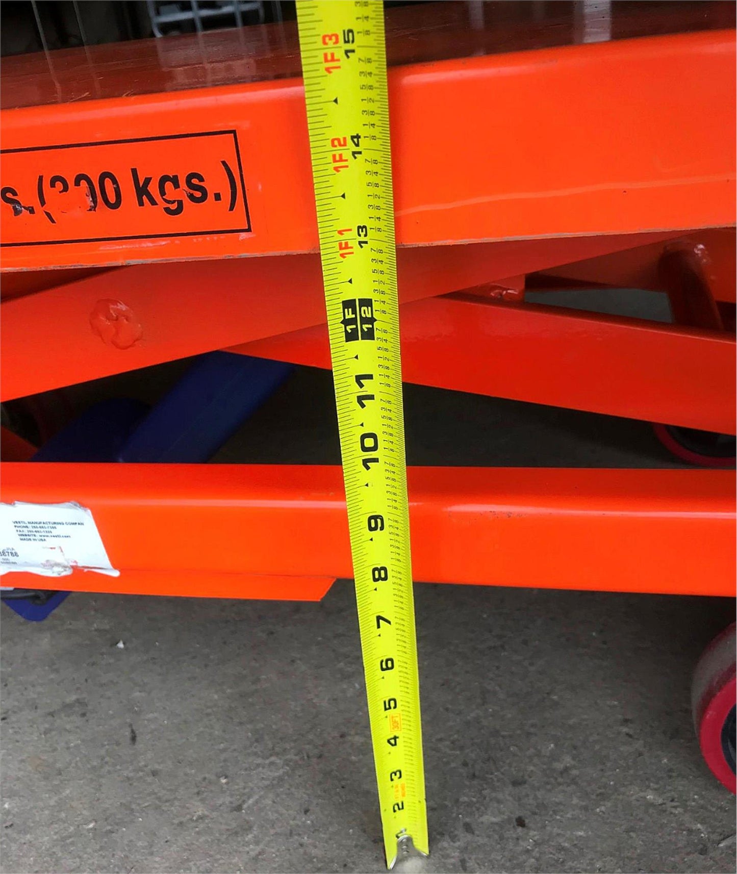 VESTIL POWER CART PORTABLE ELECTRIC SCISSOR LIFT CART 660Lbs WATCHVIDEO FREESHIP