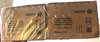 TWO 2 XEROX GENUINE OEM 006R01219 BLACK TONER CARTRIDGE for WORKCENTRE DocuColor
