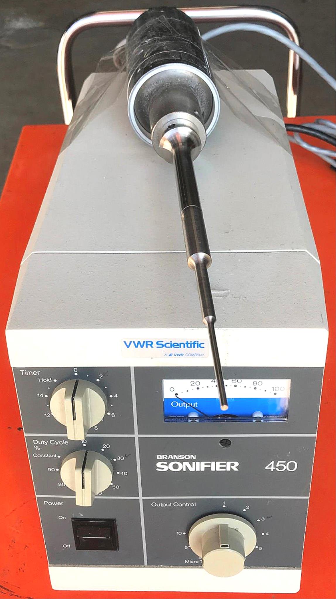 BRANSON 450 SONIFIER & 1 PROBE POWERS UP BUT WE CANNOT TEST IT FREE SHIP