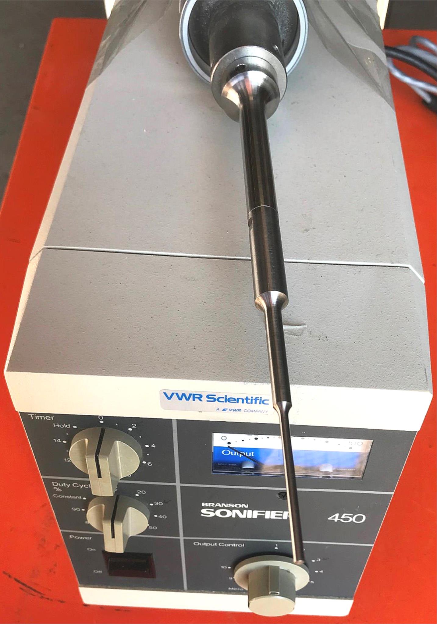 BRANSON 450 SONIFIER & 1 PROBE POWERS UP BUT WE CANNOT TEST IT FREE SHIP