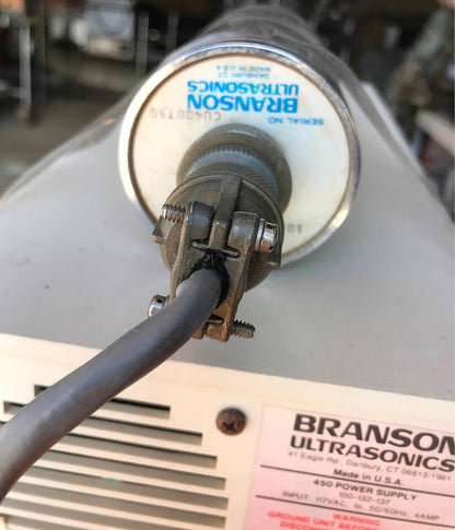BRANSON 450 SONIFIER & 1 PROBE POWERS UP BUT WE CANNOT TEST IT FREE SHIP